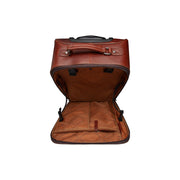 Tailored Rib Cuffs &amp; Hem Craftsmanship Construction Detail on Leather Trolley San Marino 여성용