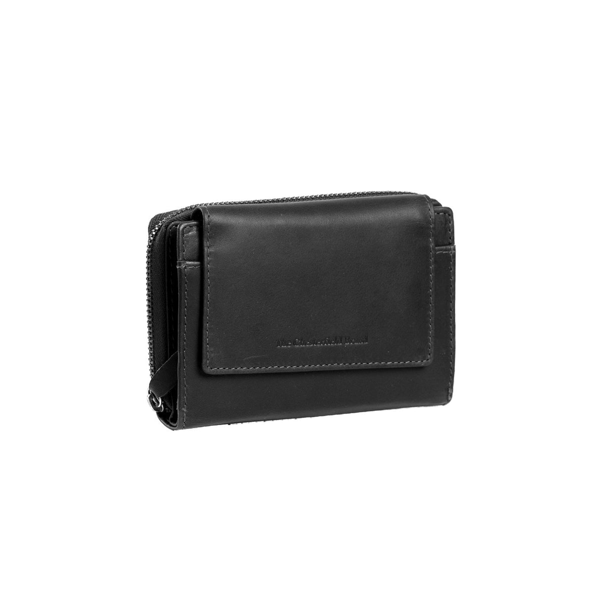 Ascot Full-Grain Leather Wallet 여성용 in Classic 100% Full-Grain Leather - Full Exterior Front Profile View | Buy Online