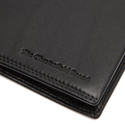 Solid Antique Brass Hardware &amp; Heavy-Duty Dual Zipper Detail on Hanson Full-Grain Leather Wallet 남성용