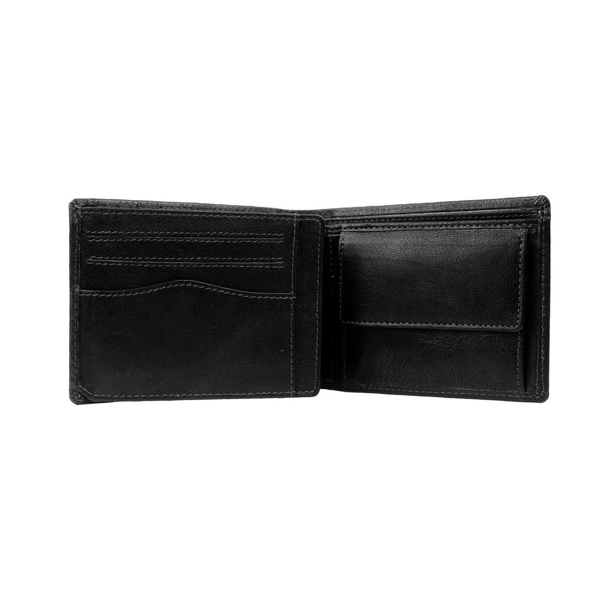 
Classic 100% Full-Grain leather Wallet - 보강된 가죽 스트랩과 정교한 스티칭이 돋보이는 후면 뷰
