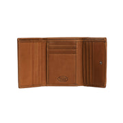 Harthoft Full-Grain Leather Wallet 여성용 - Structured Side Profile Showing Gusset Depth &amp; Expansion Capacity
