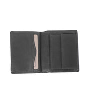 Hereford Full-Grain Leather Wallet 남성용 - Structured Side Profile Showing Gusset Depth &amp; Expansion Capacity
