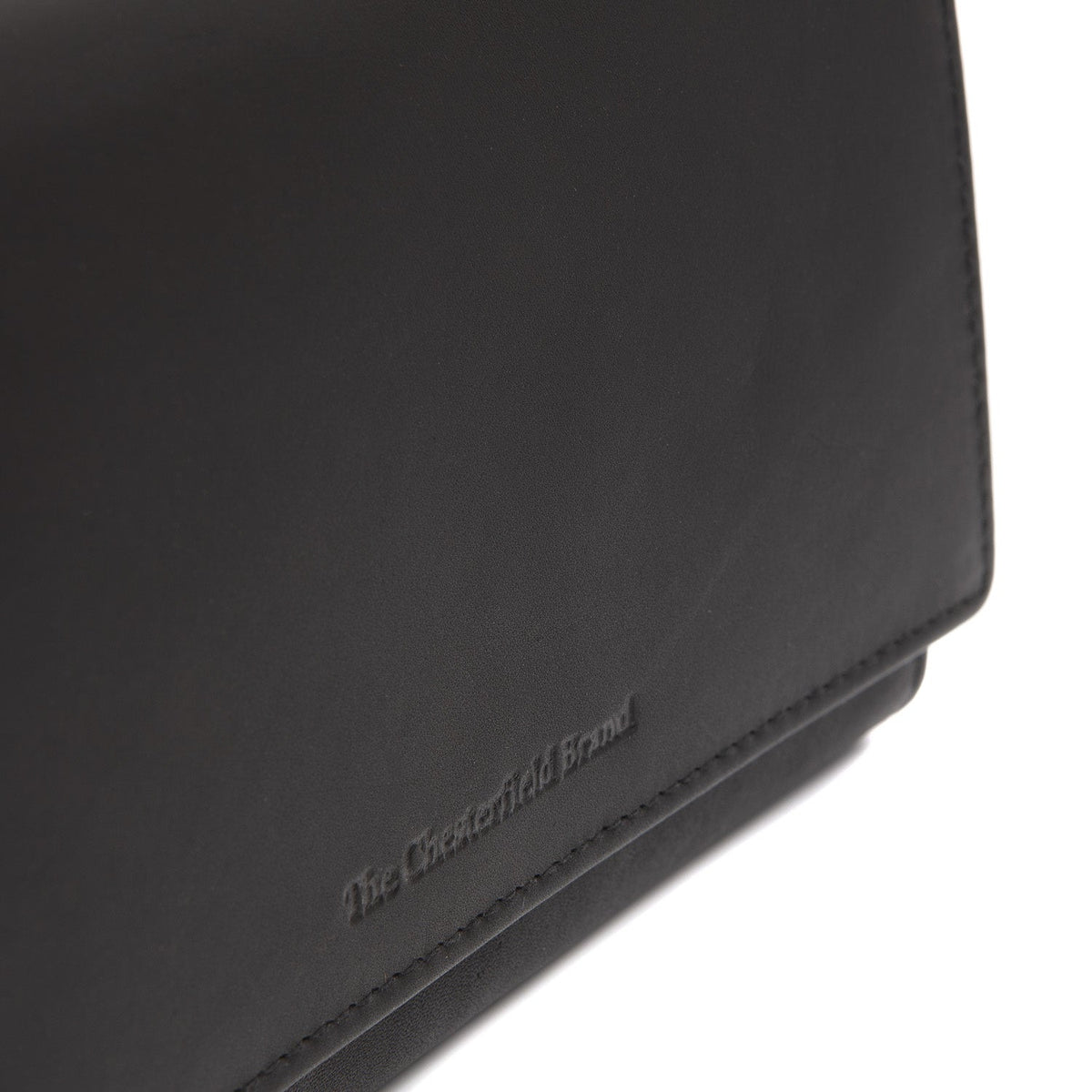 Solid Antique Brass Hardware &amp; Heavy-Duty Dual Zipper Detail on Mirthe Full-Grain Leather Wallet 여성용