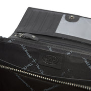 Mirthe Full-Grain Leather Wallet 여성용 - Structured Side Profile Showing Gusset Depth &amp; Expansion Capacity