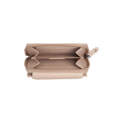 Orveta Full-Grain Leather Wallet 여성용 - Structured Side Profile Showing Gusset Depth &amp; Expansion Capacity