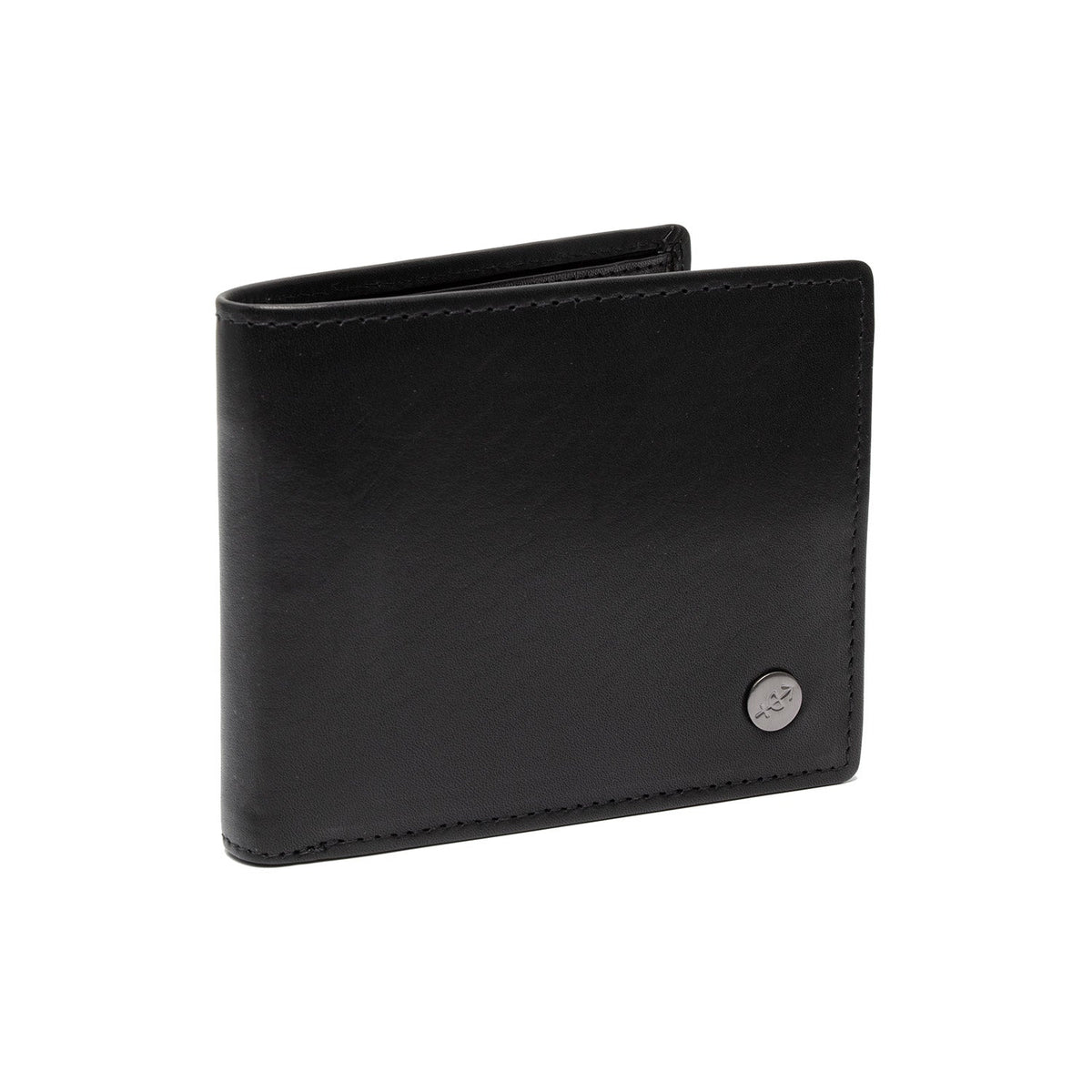 Positano Full-Grain Leather Wallet 남성용 in Tan 100% Full-Grain Leather - Full Exterior Front Profile View | Buy Online