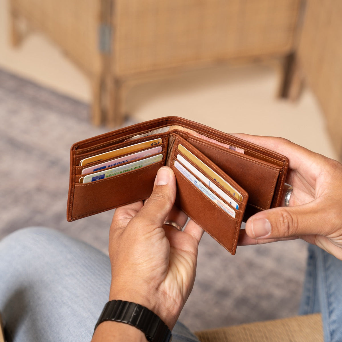 Ralph Full-Grain Leather Wallet 남성용 – alternate product view 3