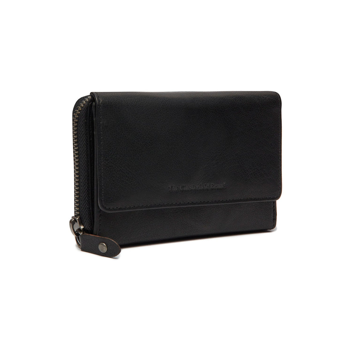 Rhodos Full-Grain Leather Wallet 여성용 in Classic 100% Full-Grain Leather - Full Exterior Front Profile View | Buy Online