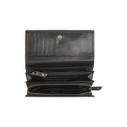 Solid Antique Brass Hardware &amp; Heavy-Duty Dual Zipper Detail on Rivalto Full-Grain Leather Wallet 여성용