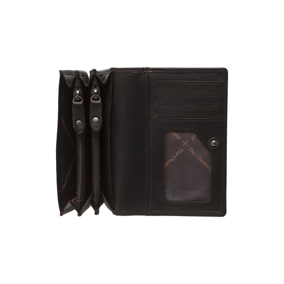 
Classic 100% Full-Grain leather Wallet - 보강된 가죽 스트랩과 정교한 스티칭이 돋보이는 후면 뷰