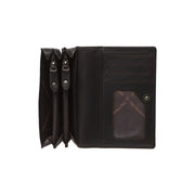 
Classic 100% Full-Grain leather Wallet - 보강된 가죽 스트랩과 정교한 스티칭이 돋보이는 후면 뷰