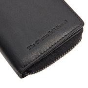 Sionel Full-Grain Leather Wallet 여성용 - Structured Side Profile Showing Gusset Depth &amp; Expansion Capacity
