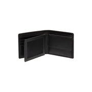Solid Antique Brass Hardware &amp; Heavy-Duty Dual Zipper Detail on Stephens Full-Grain Leather Wallet 남성용