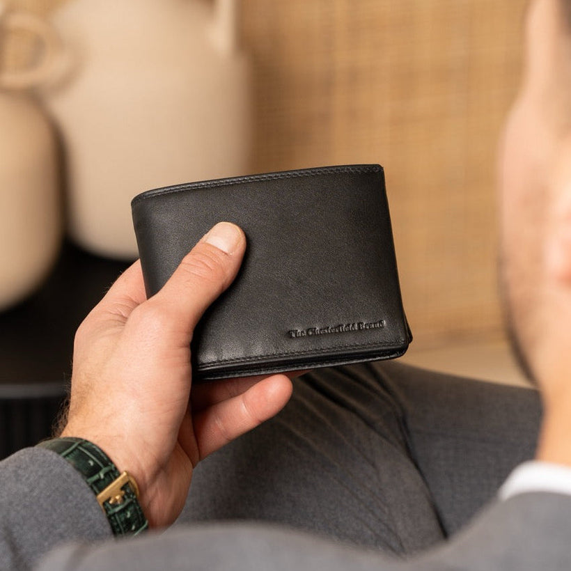 Stephens Full-Grain Leather Wallet 남성용