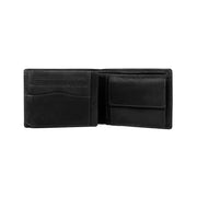 Timo Full-Grain Leather Wallet 남성용 - Structured Side Profile Showing Gusset Depth &amp; Expansion Capacity