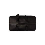 Portsmouth Full-Grain Leather Weekender Bag 여성용 - Structured Side Profile Showing Gusset Depth &amp; Expansion Capacity