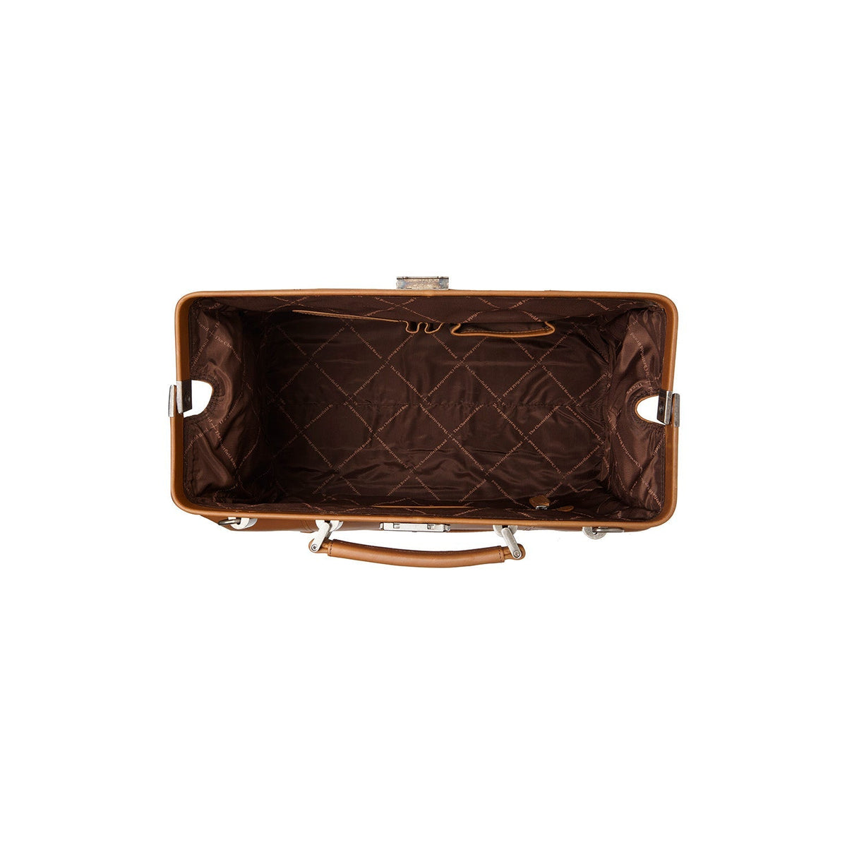 Solid Antique Brass Hardware &amp; Heavy-Duty Dual Zipper Detail on Texel Full-Grain Leather Weekender Bag 여성용