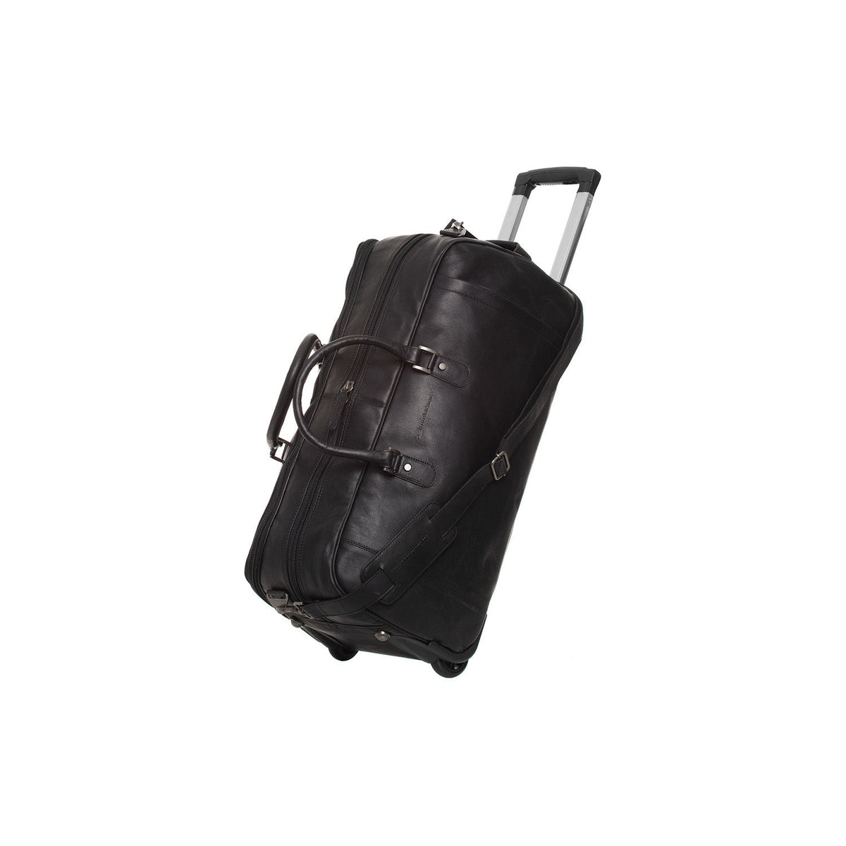 Leather Weekender Trolley Jayven 여성용 in Classic 100% Full-Grain Leather - Full Exterior Front Profile View | Buy Online