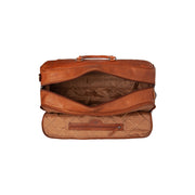 Cognac Leather Weekender Trolley Jayven 여성용, detail view 4