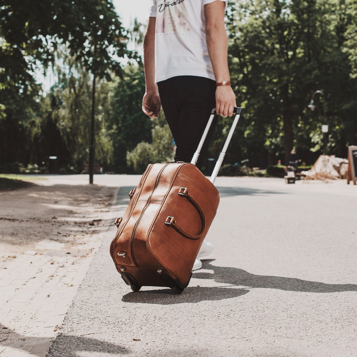 Leather Weekender Trolley Jayven 여성용 – alternate product view 2