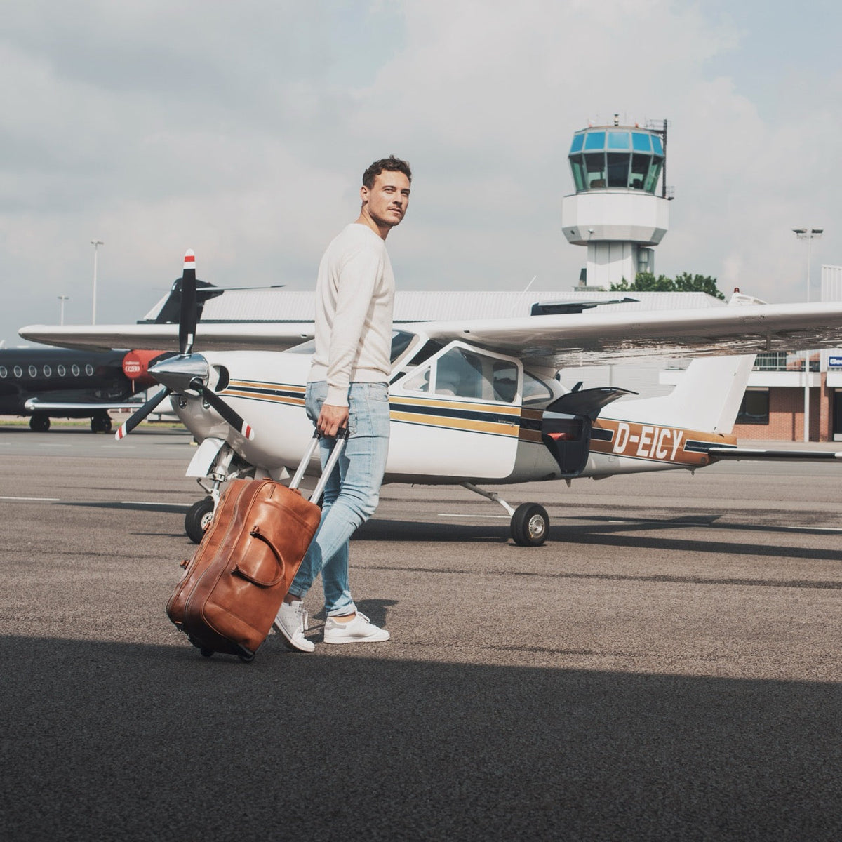 Leather Weekender Trolley Jayven 여성용 – alternate product view 3