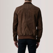 Lester 브라운 Suede 가죽 봄버 자켓 남성용 – alternate product view 5