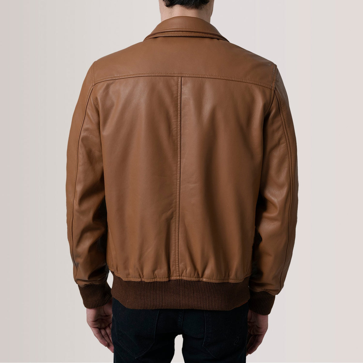 Lester 브라운 Suede 가죽 봄버 자켓 남성용 – alternate product view 5