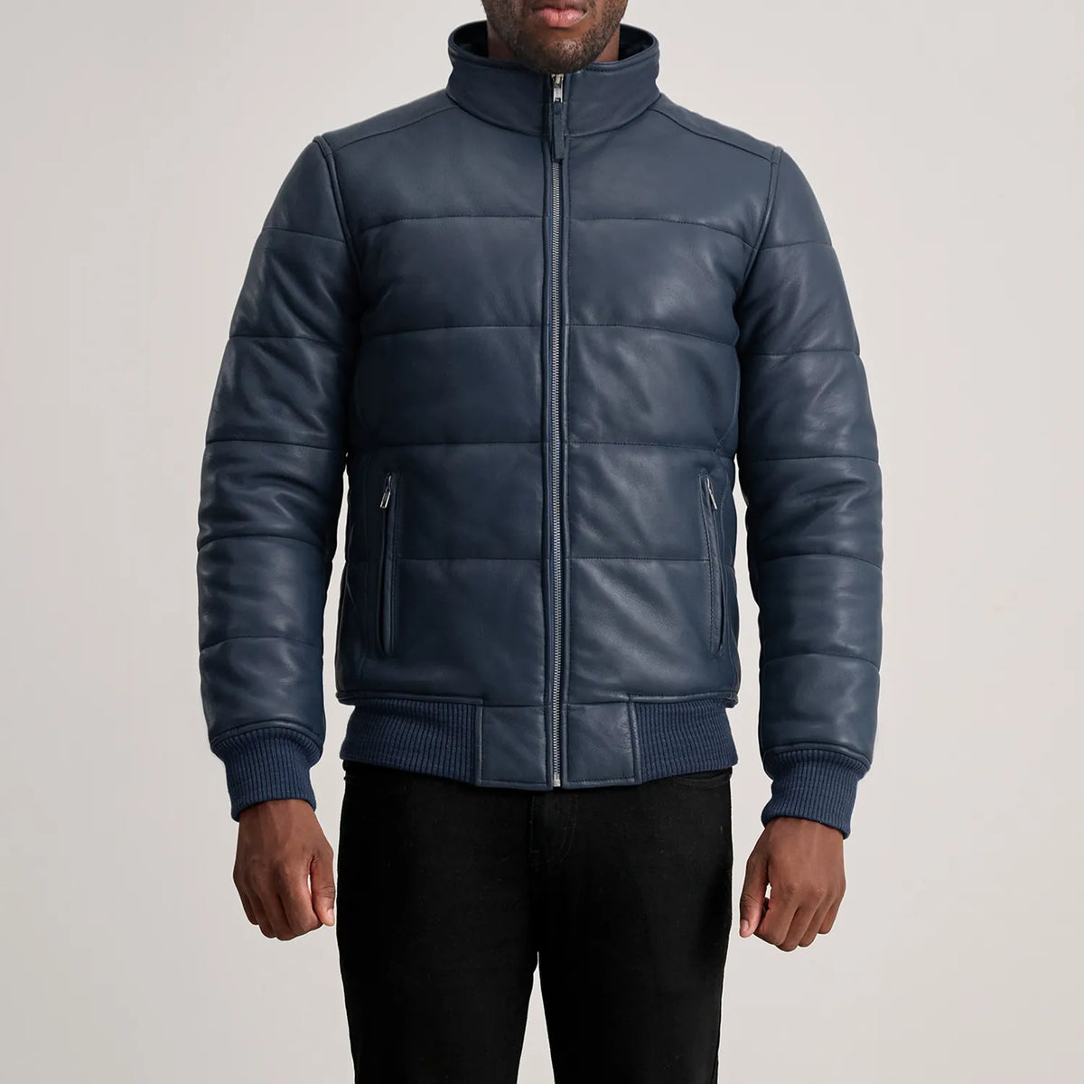 Lucas 가죽 봄버 자켓 남성용 – alternate product view 4