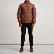 Lucas 가죽 봄버 자켓 남성용 – alternate product view 3