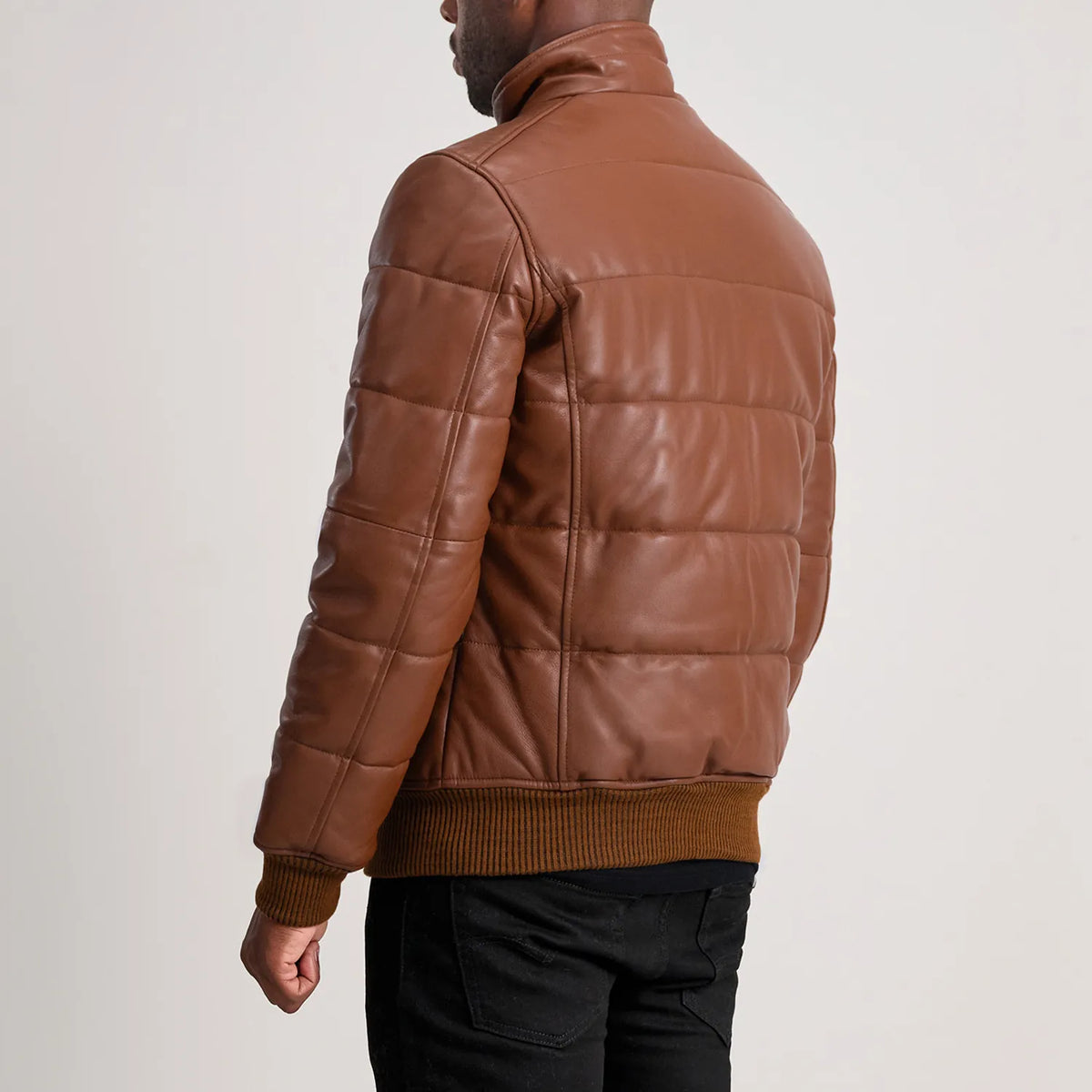 Lucas 가죽 봄버 자켓 남성용 – alternate product view 5