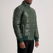 Lucas 가죽 봄버 자켓 남성용 – alternate product view 2