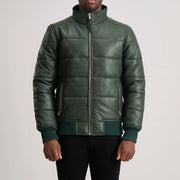 Lucas 가죽 봄버 자켓 남성용 – alternate product view 4