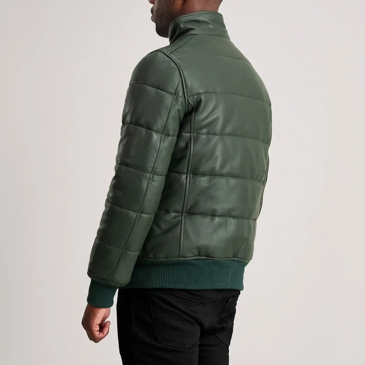 Lucas 가죽 봄버 자켓 남성용 – alternate product view 5