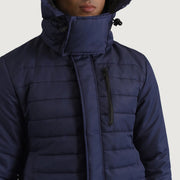 
내부 라이닝 뷰 Showing Quilted Viscose Lining & 내부 수납 포켓 2개