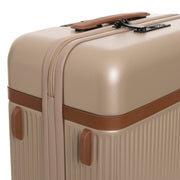 Tailored Rib Cuffs &amp; Hem Craftsmanship Construction Detail on Medium Suitcase Zuna 여성용
