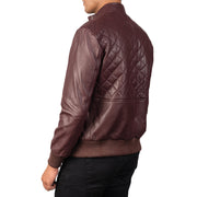 Moda 가죽 봄버 자켓 남성용 – alternate product view 6