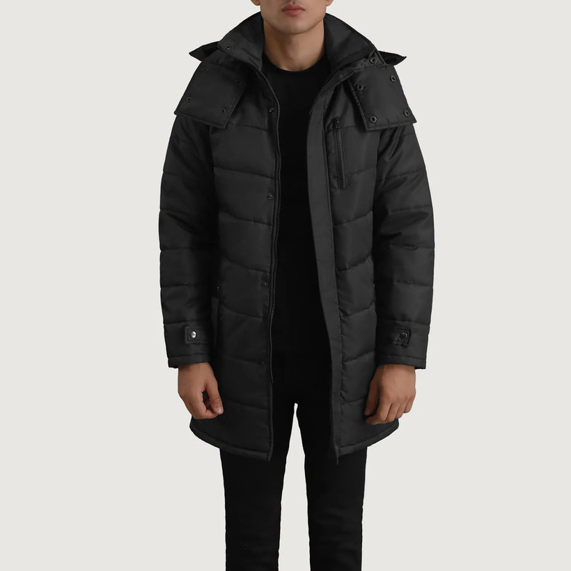 Moore 블랙 Hooded Parka 남성용