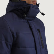 
내부 라이닝 뷰 Showing Quilted Viscose Lining & 내부 수납 포켓 2개