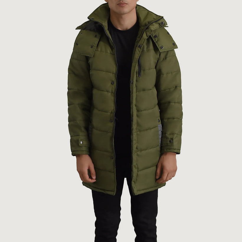 Moore 그린 Hooded Parka 남성용