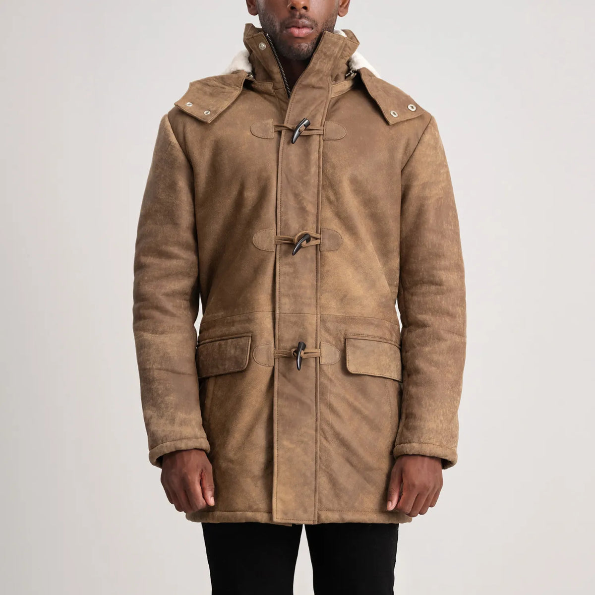 Nolan 가죽 롱 코트 남성용 – alternate product view 4