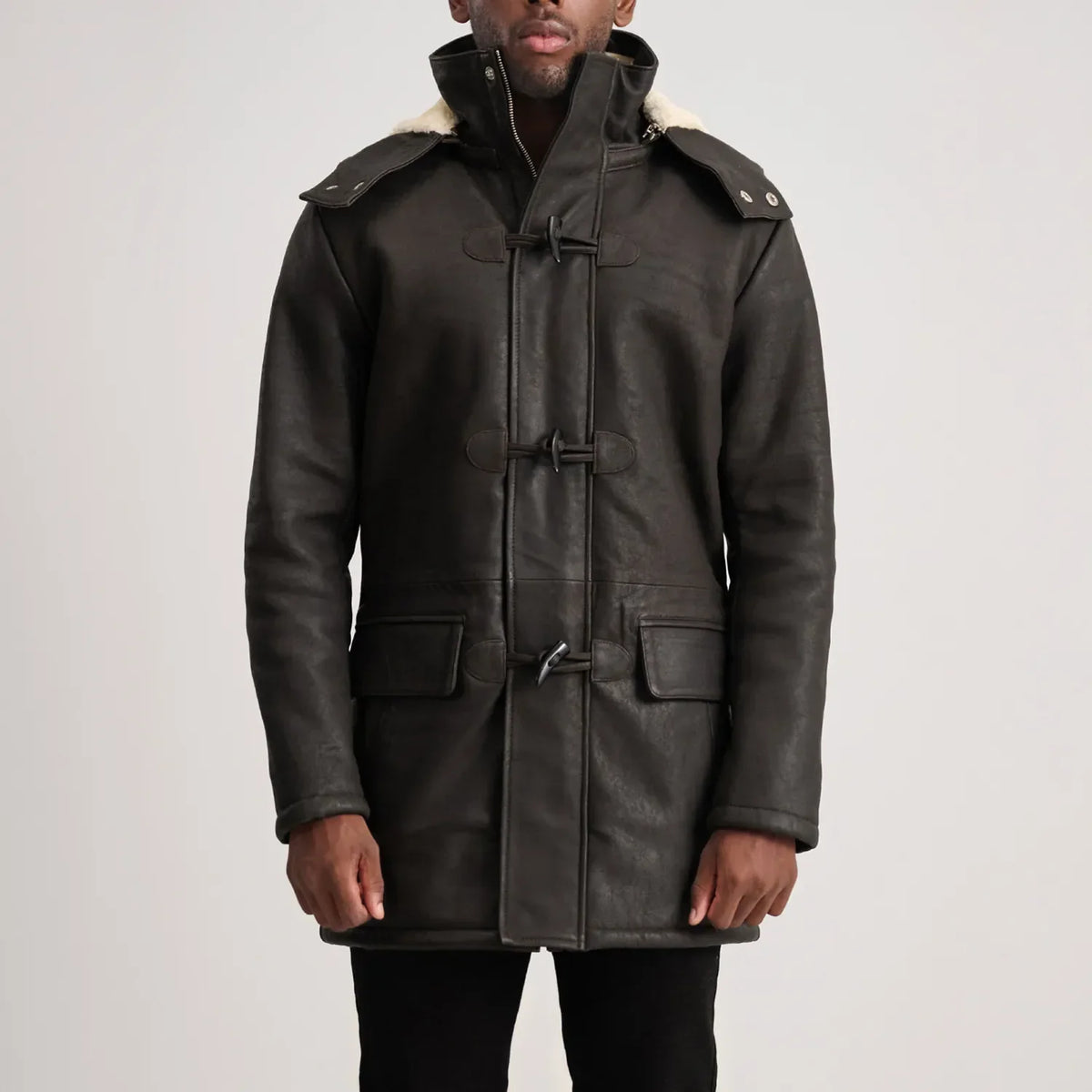 Nolan 가죽 롱 코트 남성용 – alternate product view 1