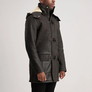 Nolan 가죽 롱 코트 남성용 – alternate product view 2