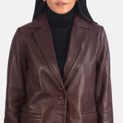 Norma 가죽 테일러드 블레이저 여성용 – alternate product view 6