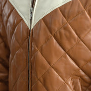 
Norman 가죽 자켓 탄 Puffer 가죽 자켓 남성용 – alternate product view 6
