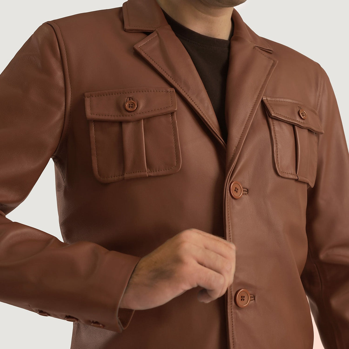 
Ray Cutler 가죽 자켓 남성용 – alternate product view 6