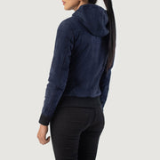 
Rebella Hooded 가죽 항공 점퍼 봄버 여성용 – alternate product view 5