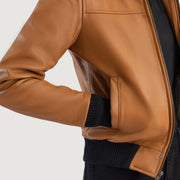 
Rebella Hooded 가죽 항공 점퍼 봄버 여성용 – alternate product view 6