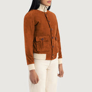 
Sasha A1 가죽 항공 점퍼 봄버 여성용 – alternate product view 2
