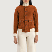 
Sasha A1 가죽 항공 점퍼 봄버 여성용 – alternate product view 4