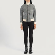 
Sasha A1 가죽 항공 점퍼 봄버 여성용 – alternate product view 3